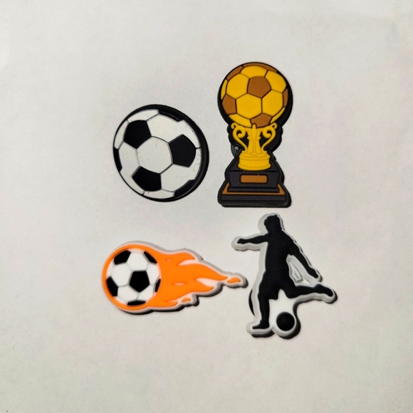 Jibbitz Accessories 4 Assorted Soccer Jibbitz Charms Poshmark